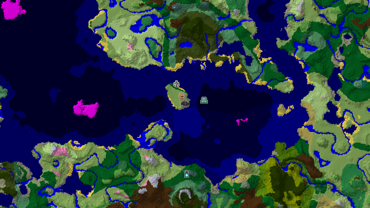 Ancient City Near Spawn in a Lush Oceanic Landscape