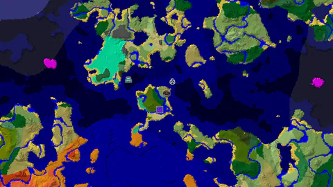 Savanna Spawn with a Nearby Ocean Monument