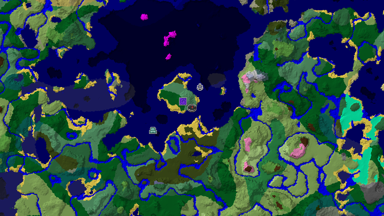 Ocean Monument and Dark Forest Near Old Growth Birch Spawn