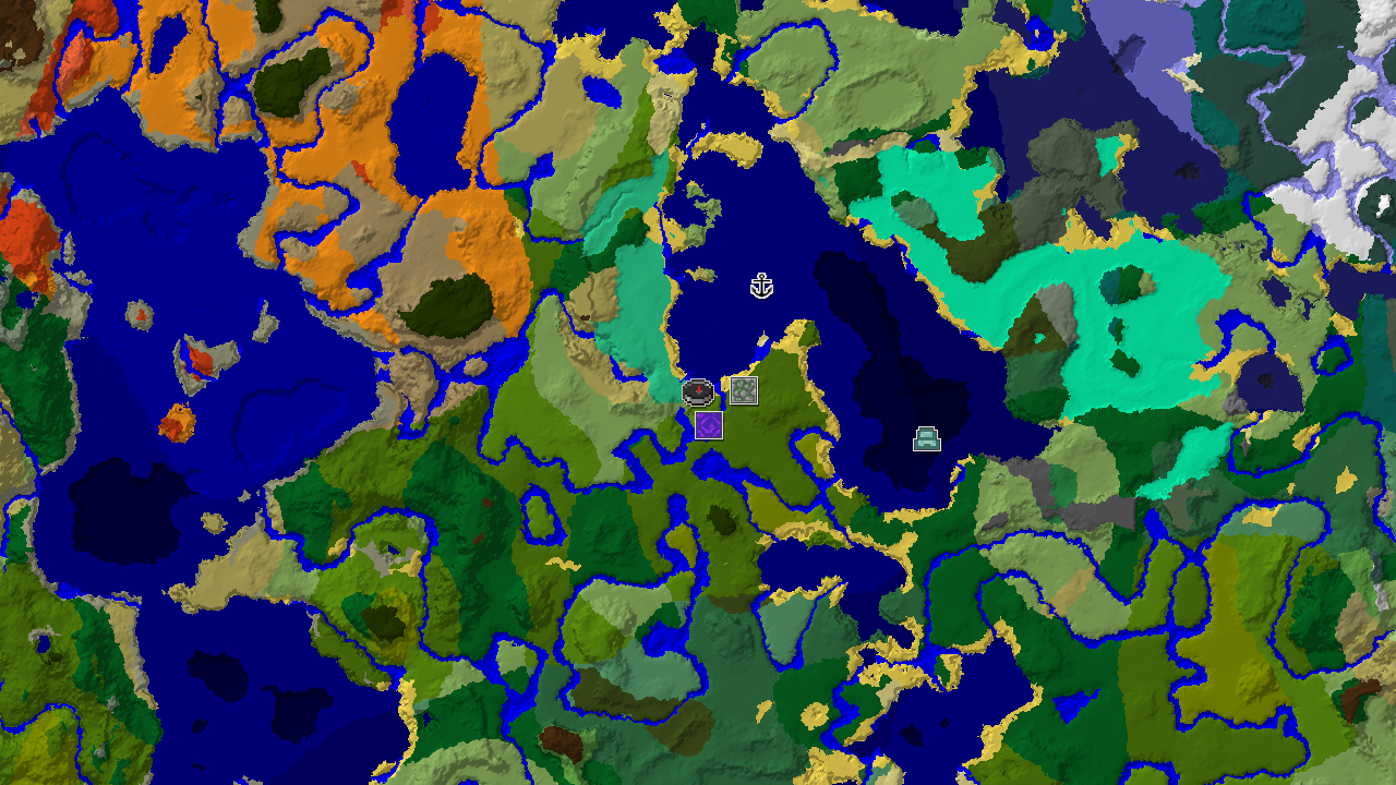 Spawn Near a Mangrove Swamp and Multiple Jungles