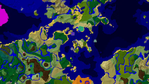Spawn in a Beach, Explore Nearby Jungles and an Ocean Monument