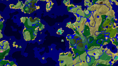 Ocean Monument and Witch Hut Near Swamp Spawn
