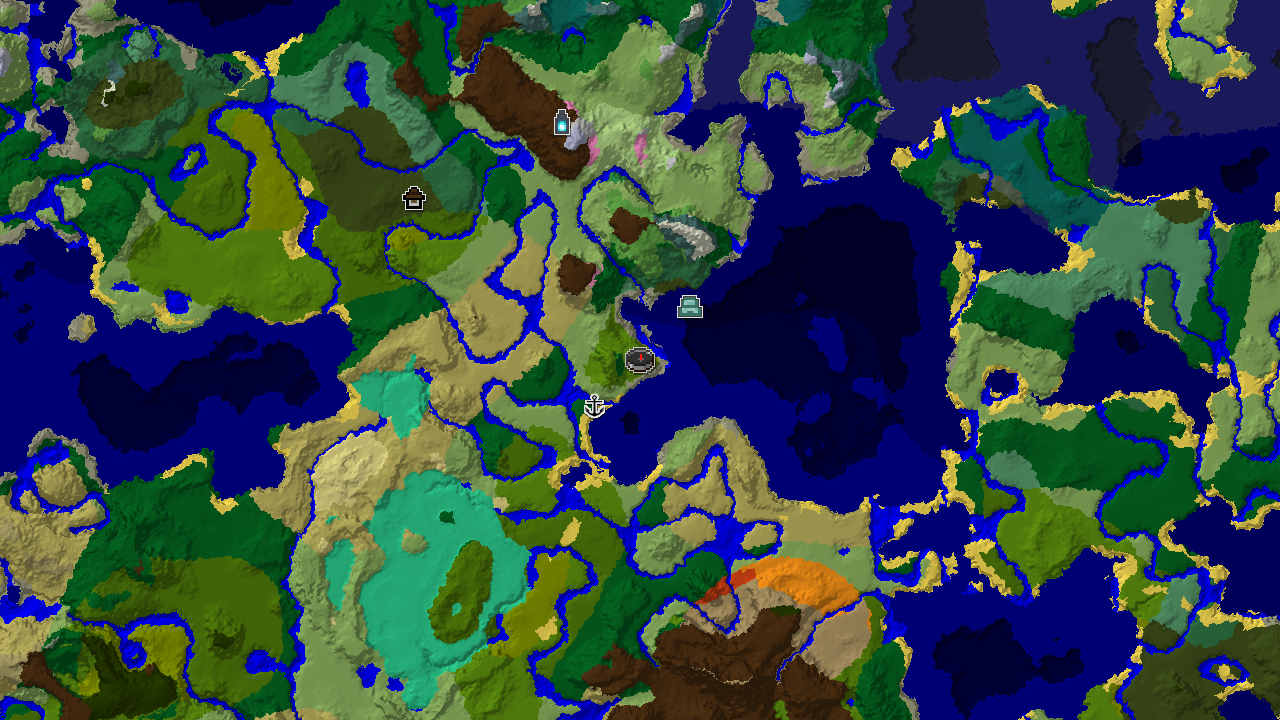 A 2D biome map centered on spawn, showing Sparse Jungle at the starting point, with nearby Bamboo Jungle, Stony Shore, and various ocean biomes.