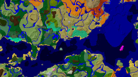 Spawn Near a Mangrove Swamp and Desert Village
