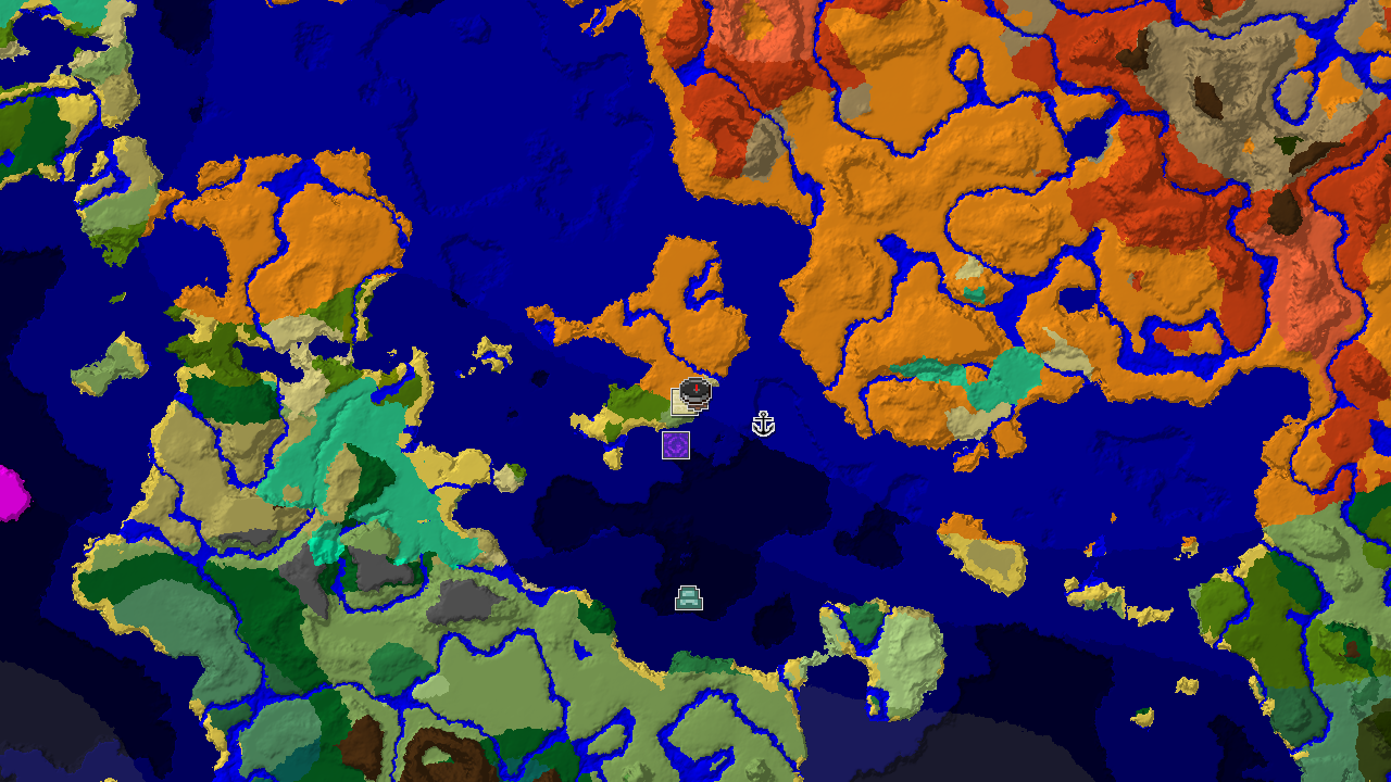 Desert Spawn with Village, Pyramid, and Portal Nearby