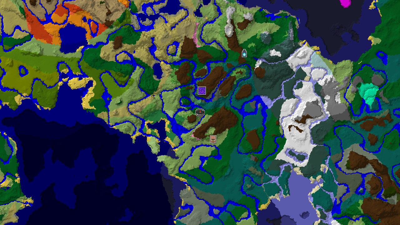 Cherry Grove and Village Near Spawn