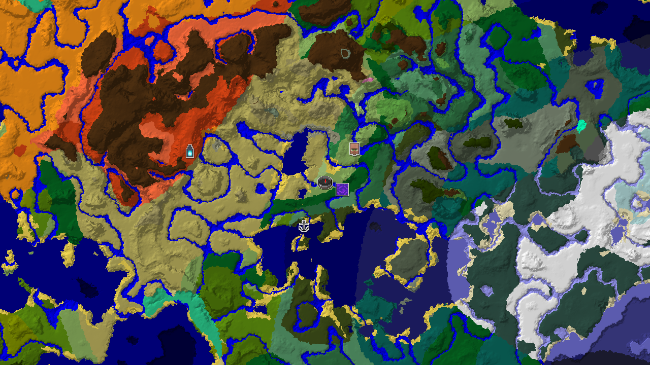 Spawn in Plains with a Flower Forest and Badlands Nearby