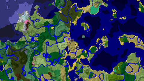 Ocean Monument Near Savanna and Jungle Biomes