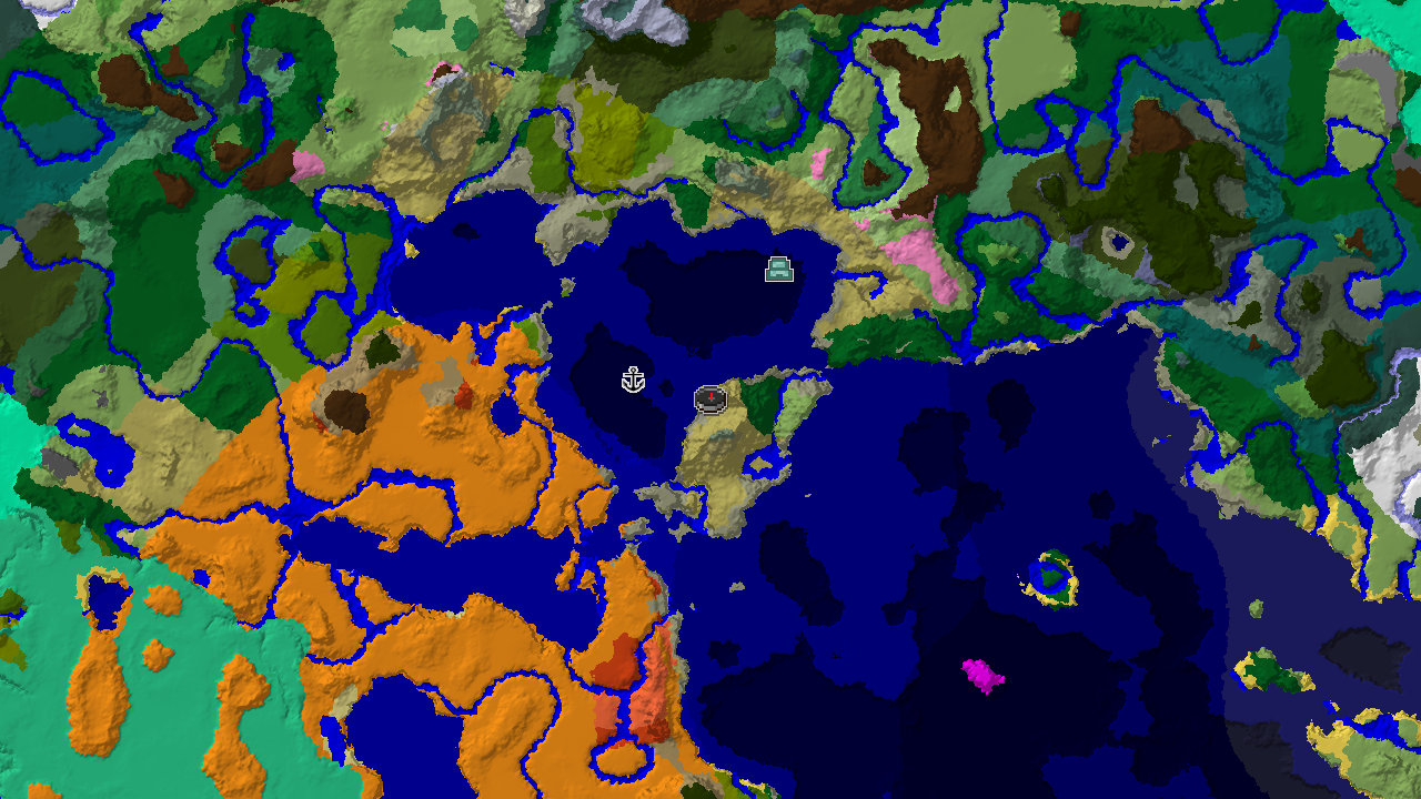 Savanna Spawn with a Nearby Ocean Monument