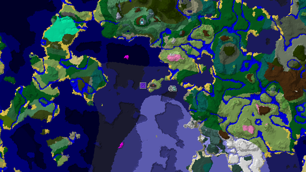 Ancient City Near Spawn in a Cold Ocean World