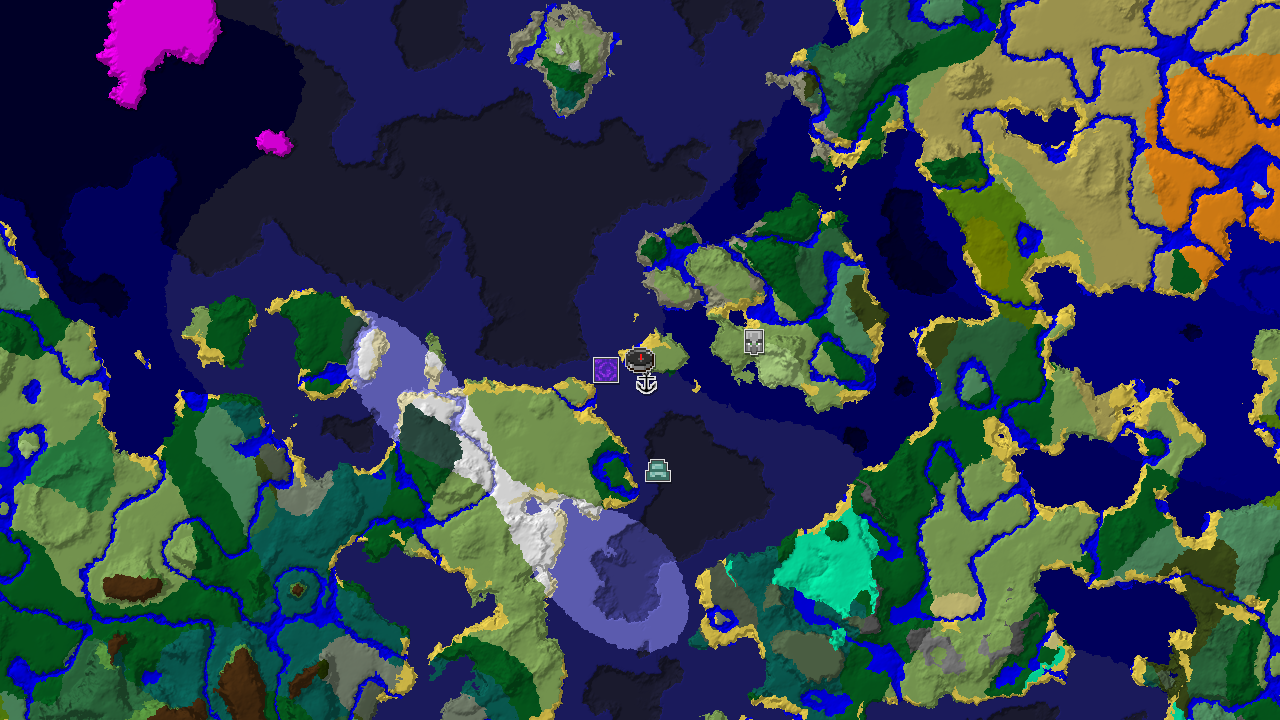 Ocean Monument Near Spawn with Nearby Ruined Portal