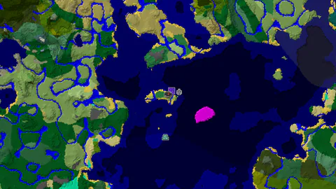Flower Forest Spawn with Nearby Mushroom Fields