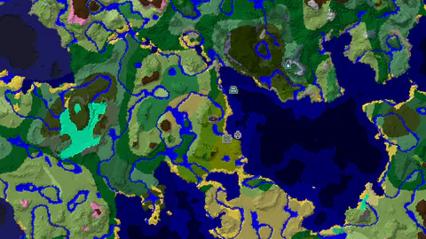 Bamboo Jungle, Temples, and Ocean Monuments Near Spawn