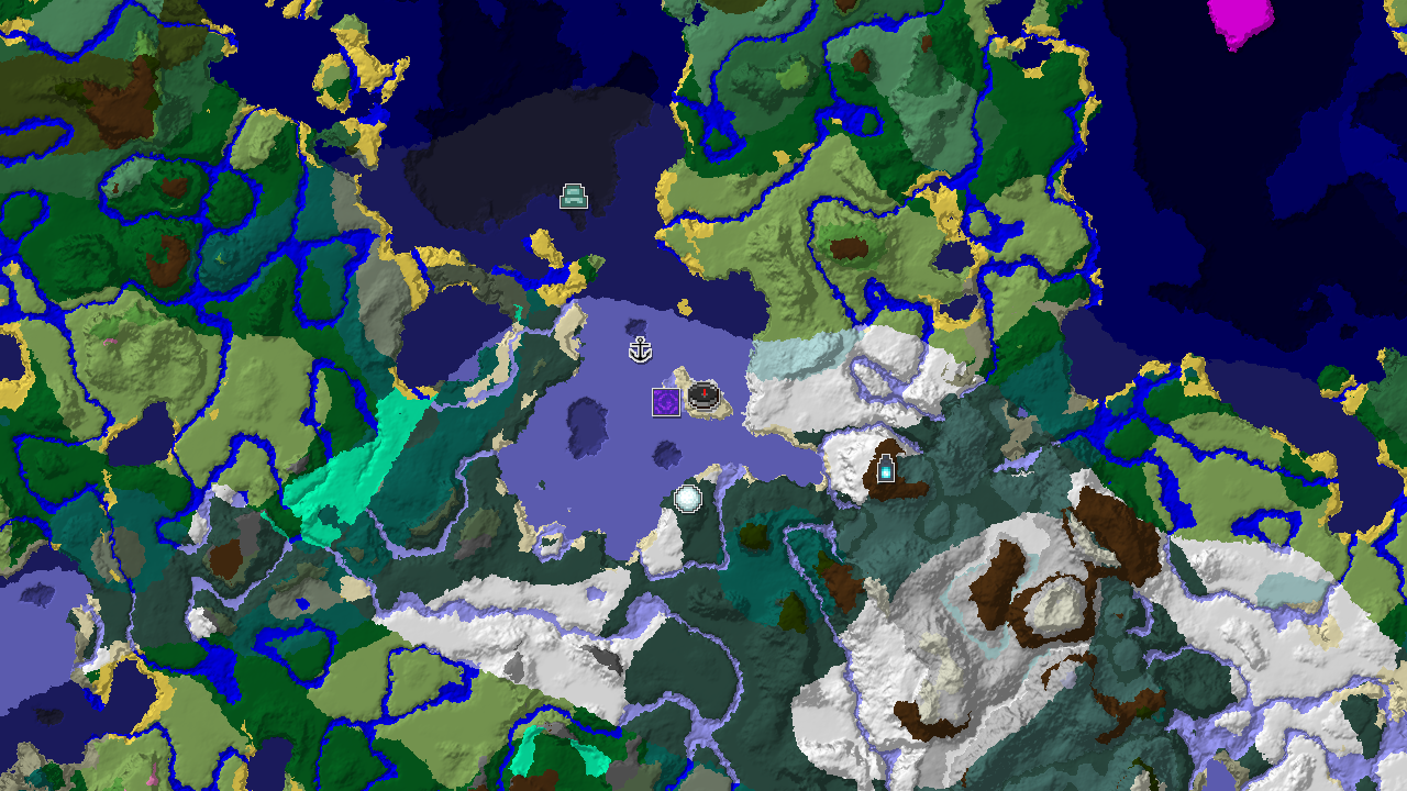 Frozen Tundra with an Ancient City Nearby