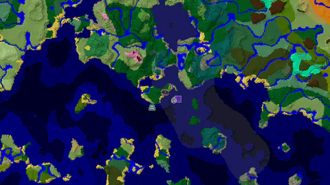 Forest Spawn with a Near Ocean Monument