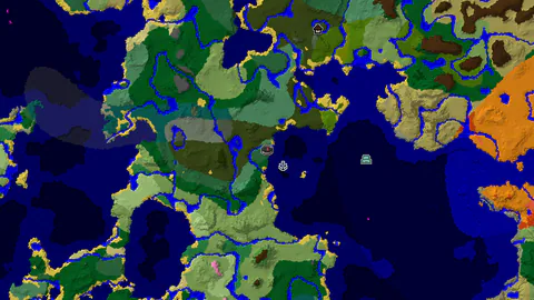 Woodland Mansion, Ocean, and Diverse Forests
