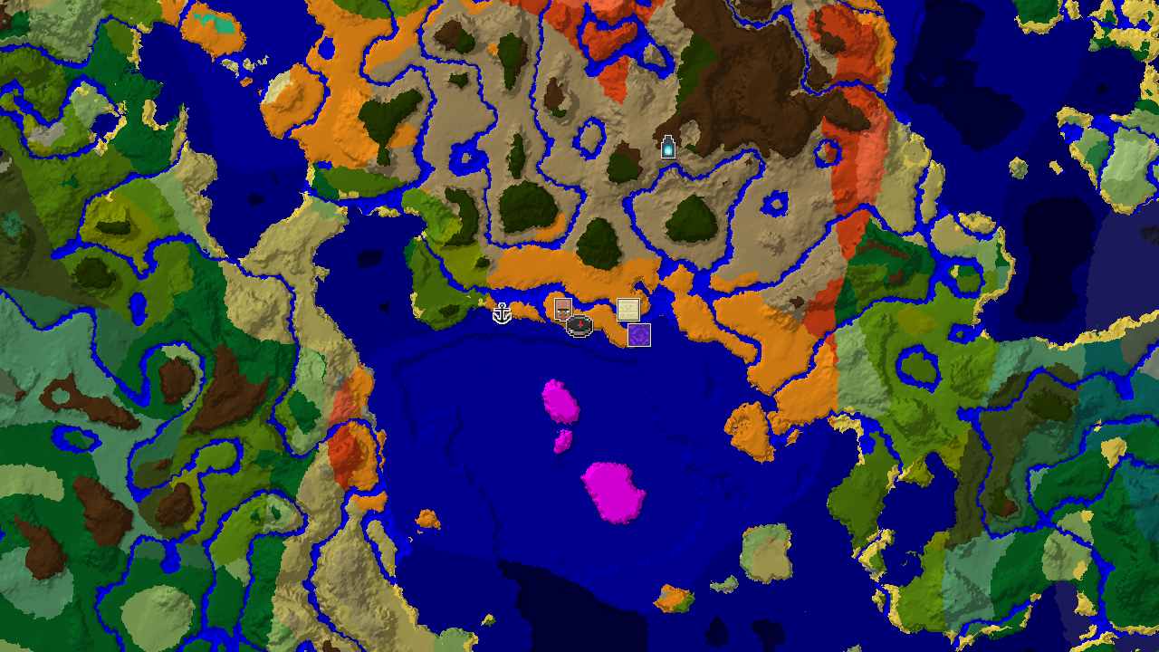 Desert Spawn with Nearby Badlands and Ancient City