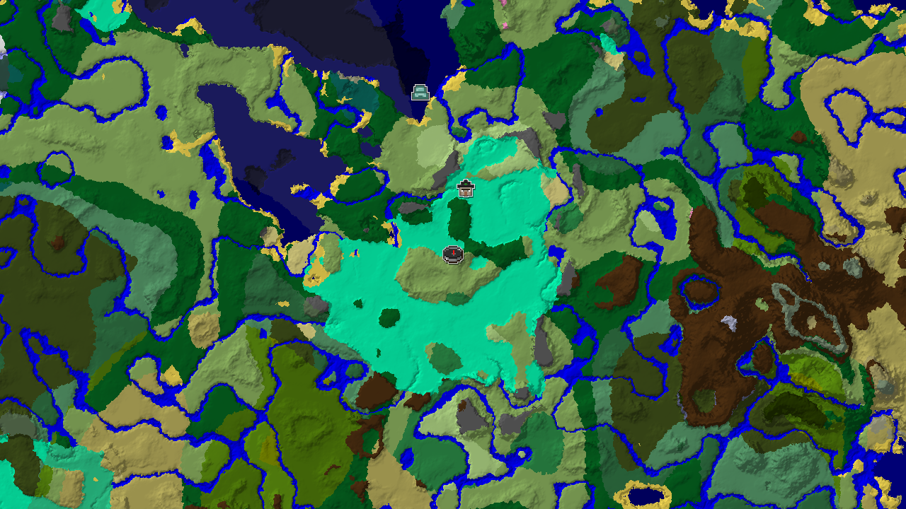 Swamp Spawn with Nearby Monument and Diverse Biomes