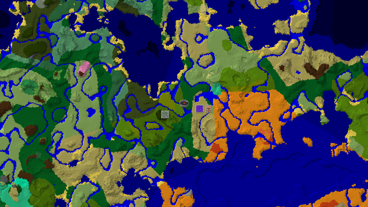 Bamboo Jungle and Desert Villages Near Forest Spawn