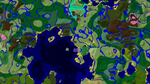 Ocean Monument Near Coastal Plains and Forests