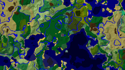 Ocean Monument and Jungle Biomes Near Spawn