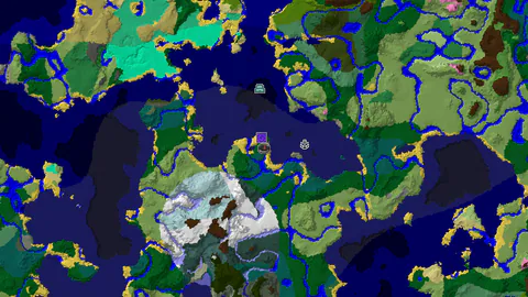 Spawn in Taiga, Near a Ruined Portal and Icy Biomes