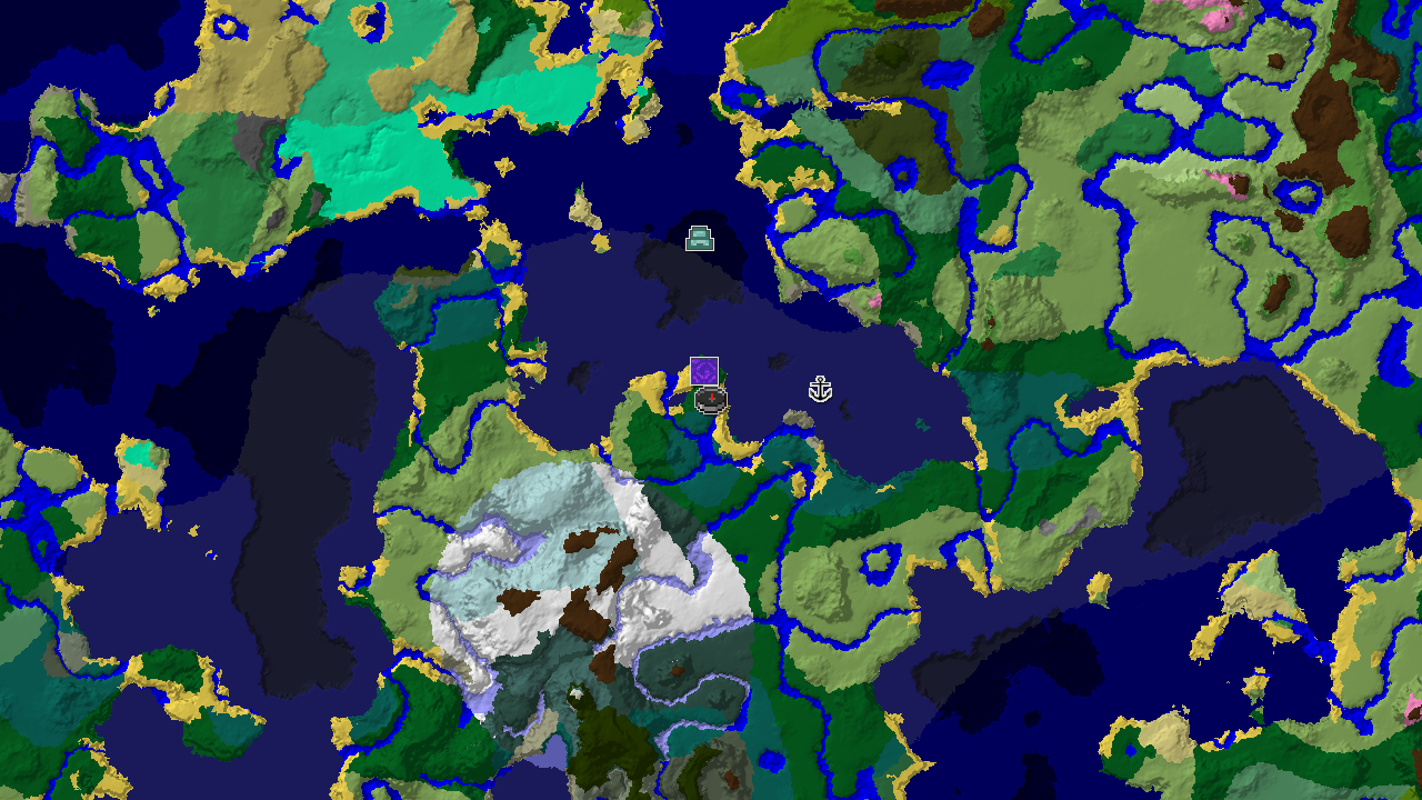 Spawn in Taiga, Near a Ruined Portal and Icy Biomes