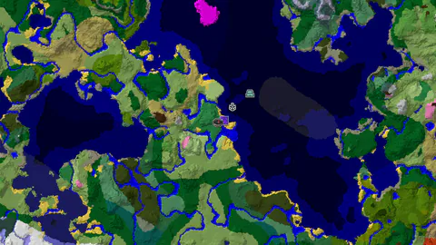 Flower Forest Spawn with Nearby Ocean Structures