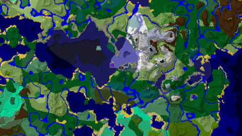 Ancient City Near Spawn in a Frozen Expanse
