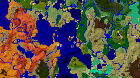 Desert Spawn with Nearby Jungle and Badlands Biomes