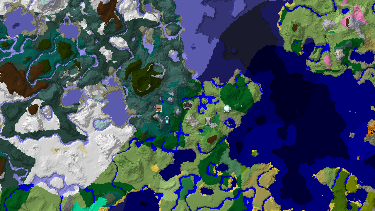Close Ancient City with Nearby Village and Outpost