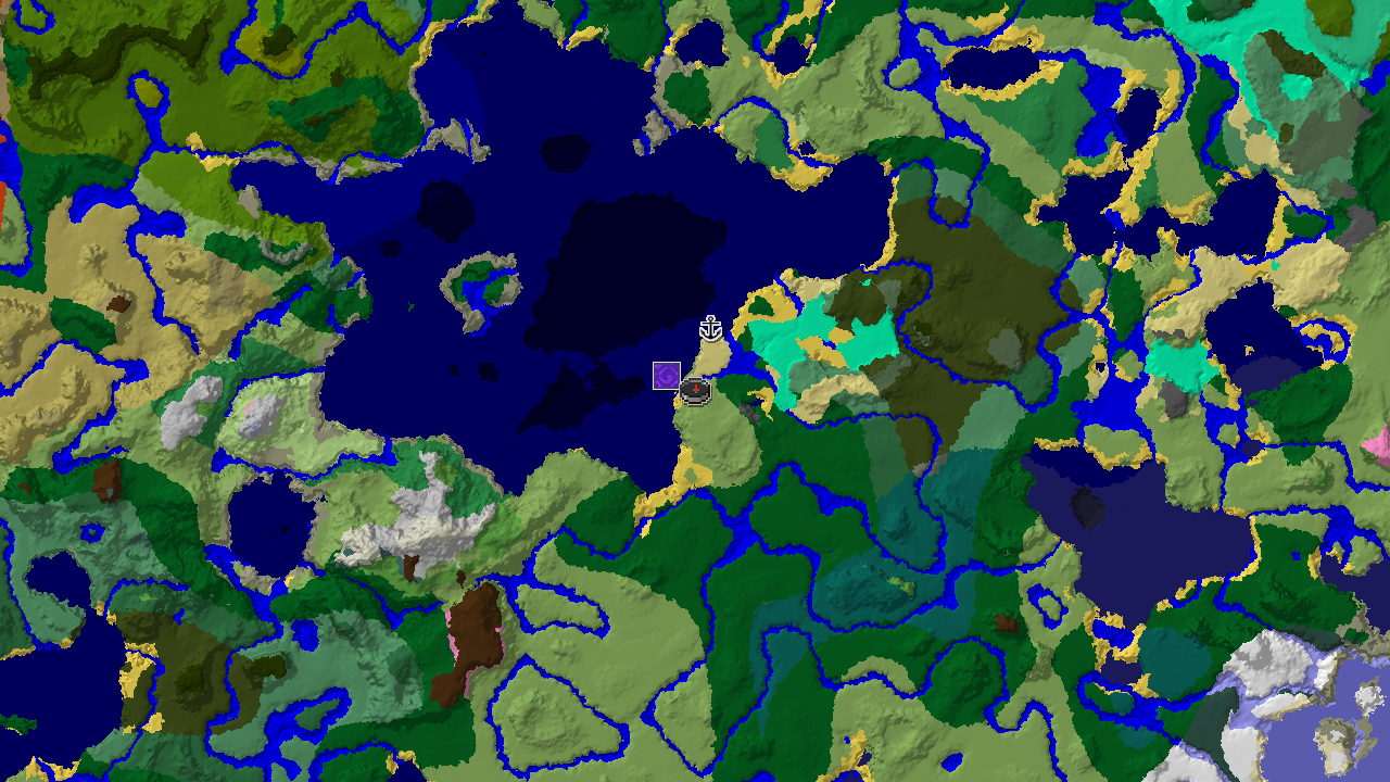 Windswept Savanna Hills and Ocean Shores Near Spawn