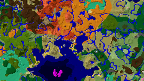 Spawn in a Desert next to Eroded Badlands