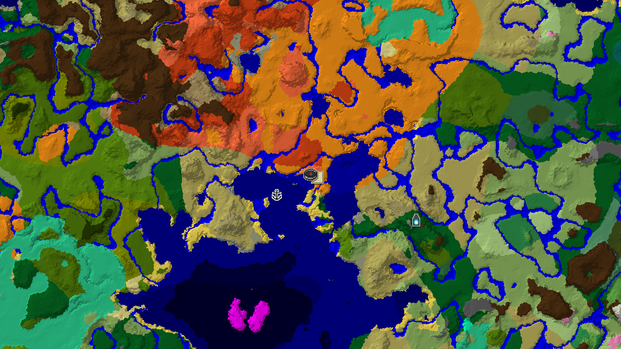 Spawn in a Desert next to Eroded Badlands