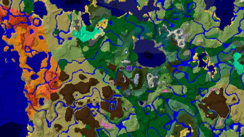 Forest Spawn with a Close Ancient City and Jagged Peaks
