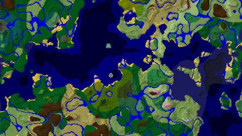 Ocean Monument and Jungle Near Forest Spawn