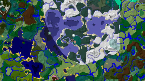 Three Structures and Snowy Biomes Near Your Taiga Spawn