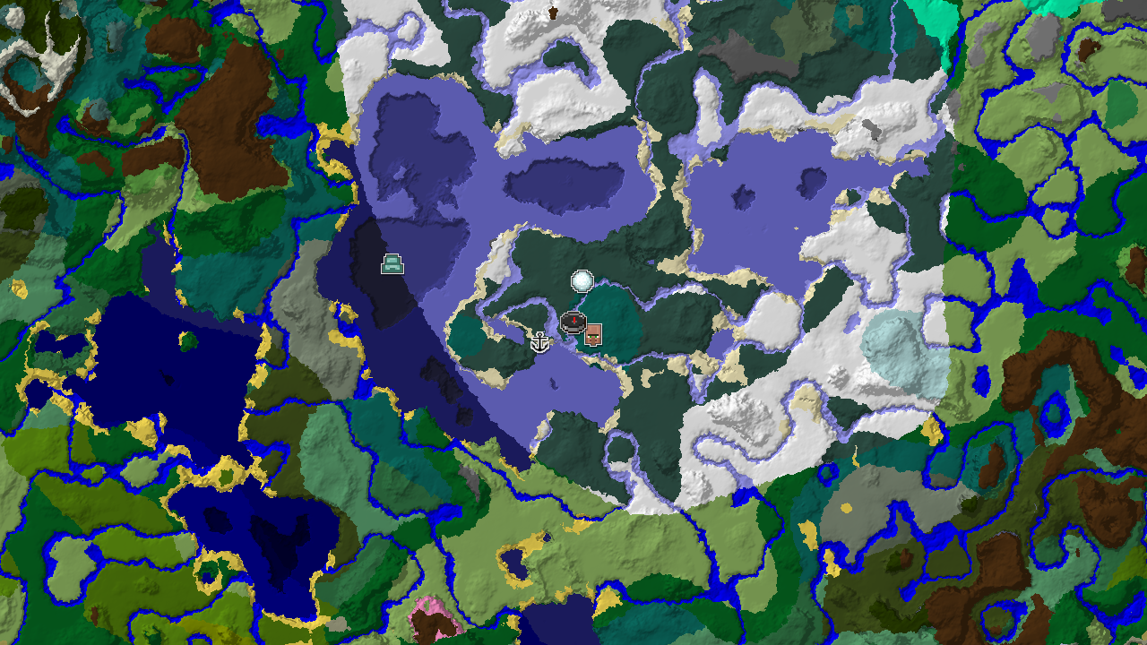 Three Structures and Snowy Biomes Near Your Taiga Spawn