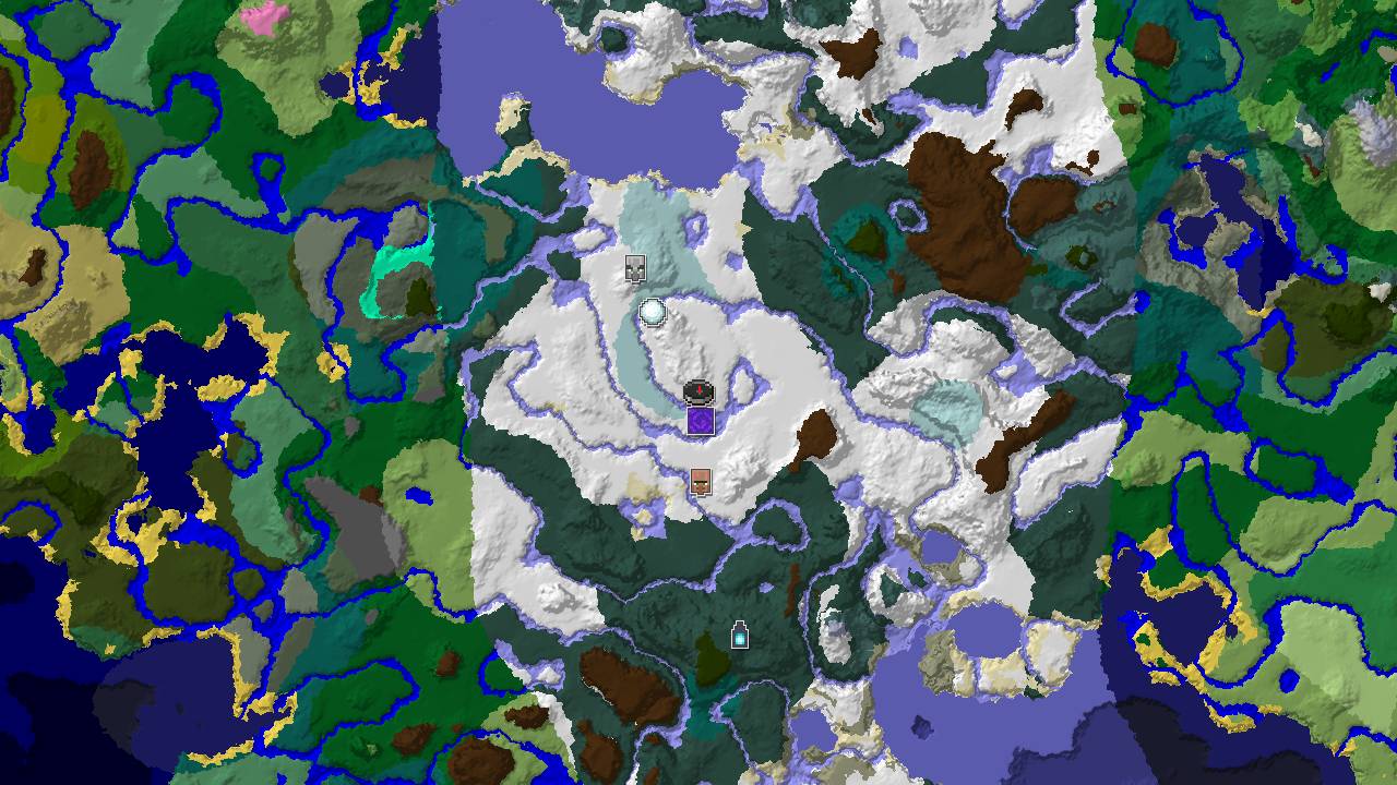Ice Spikes and Igloo Near Spawn in a Winter Wonderland