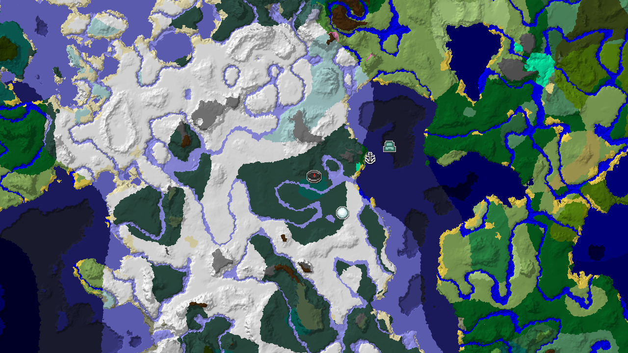 Frozen Tundra with an Early Ocean Monument