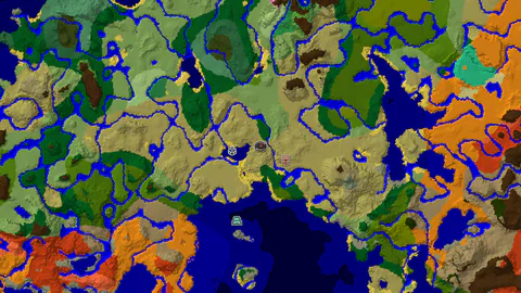 Savanna Start with a Waterside Village and Shipwreck