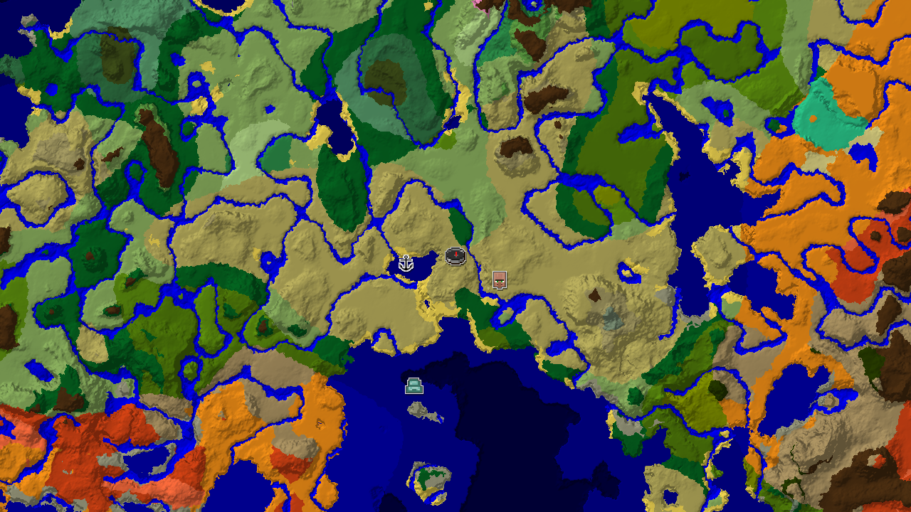 Savanna Start with a Waterside Village and Shipwreck