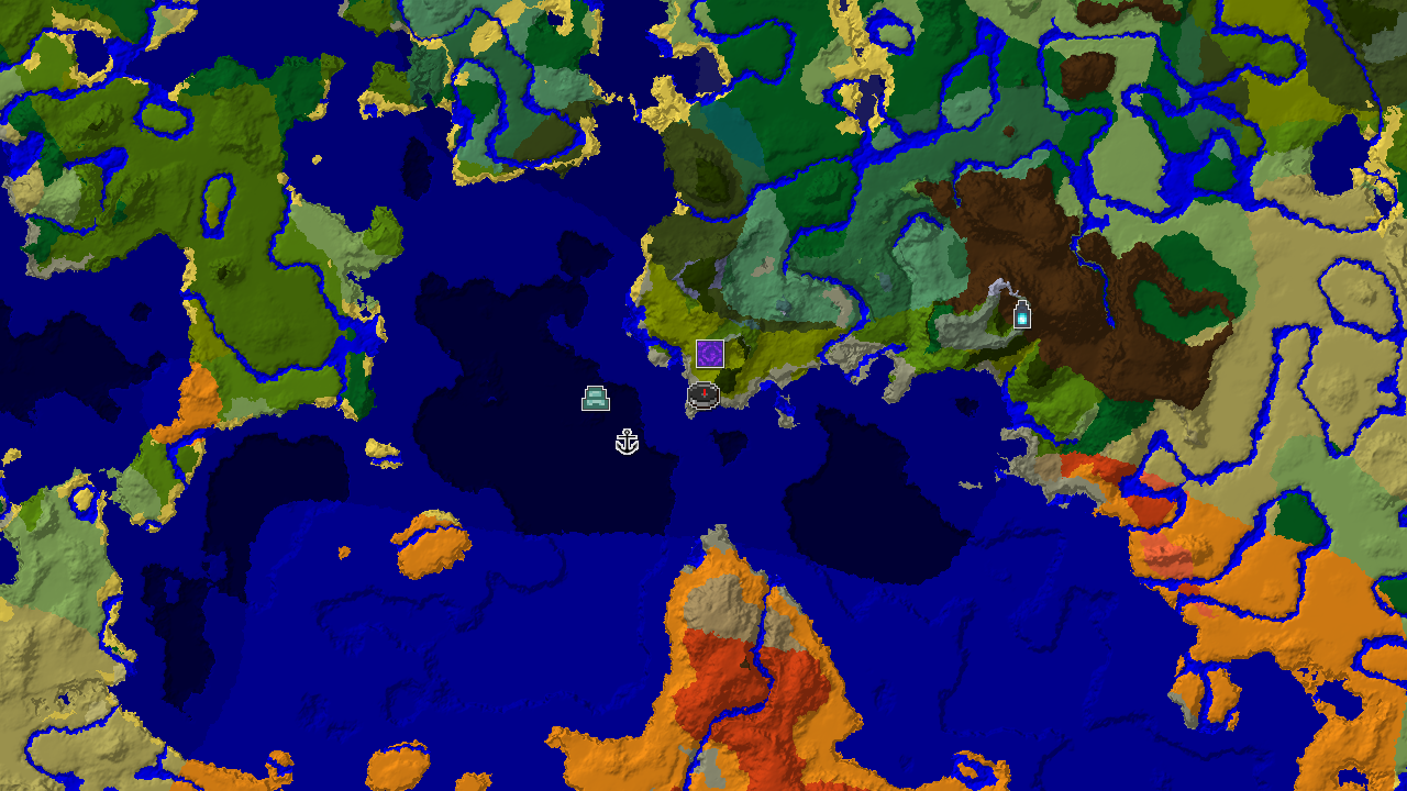 Bamboo Jungle Spawn with Ocean Monument and Shipwreck Nearby