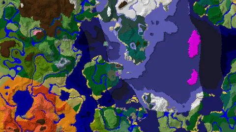 Spawn in Snowy Taiga, Near Pillagers and Ocean Monument