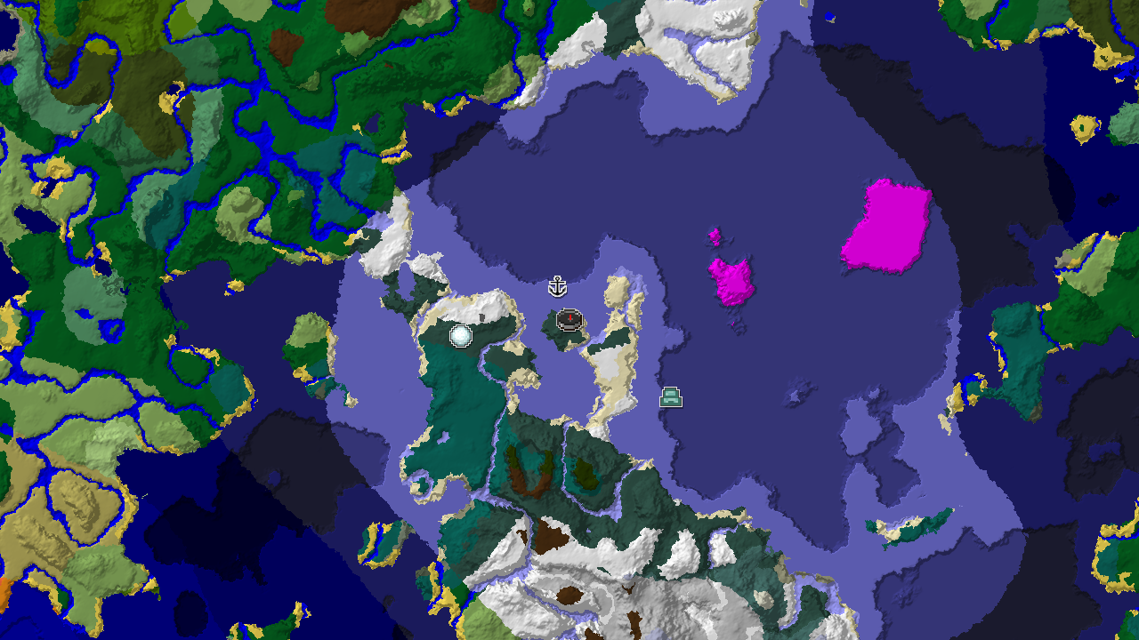 Spawn in Snowy Taiga with an Ocean Monument Nearby