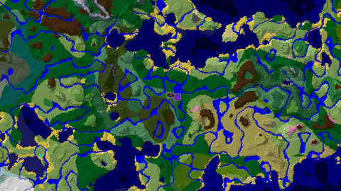 Pale Garden and Varied Forests Near Spawn