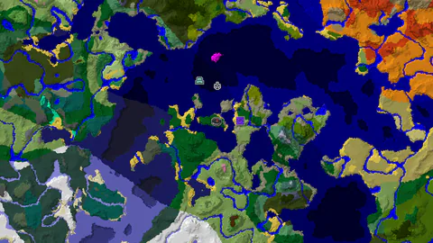 Ocean Monument and Jungle Near Forest Spawn