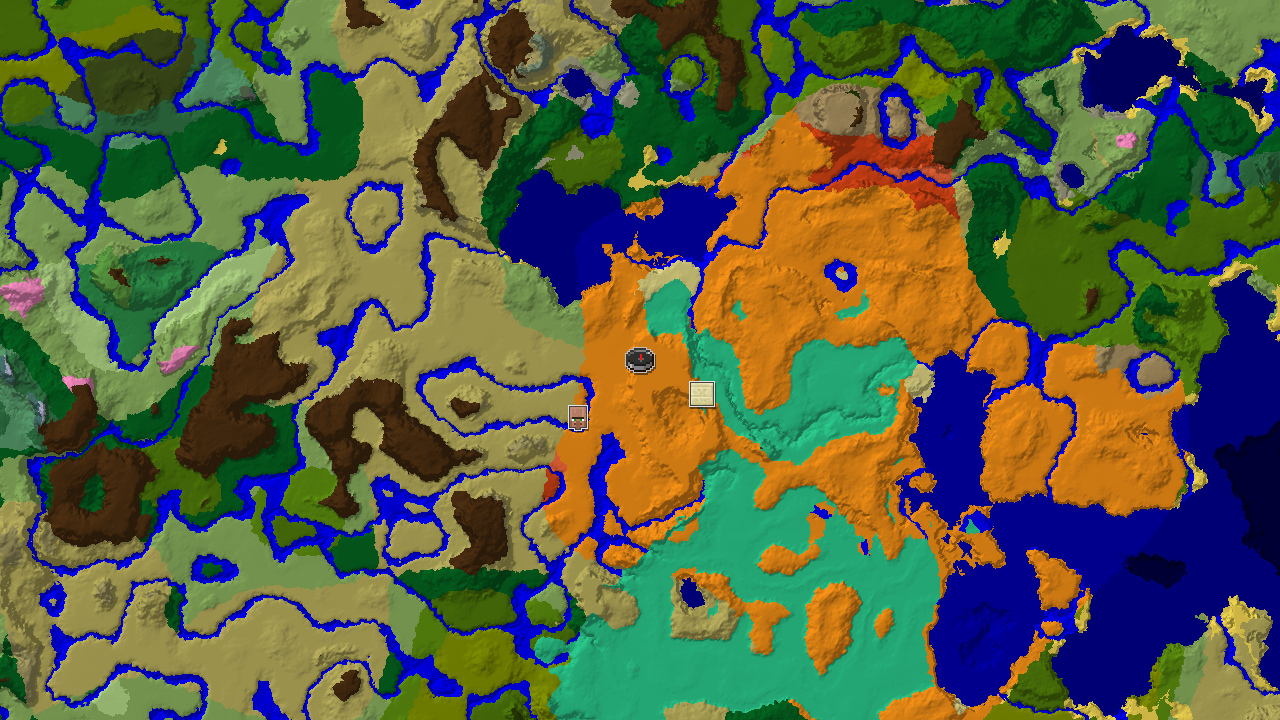 Desert and Savannah with Nearby Mangrove Swamp