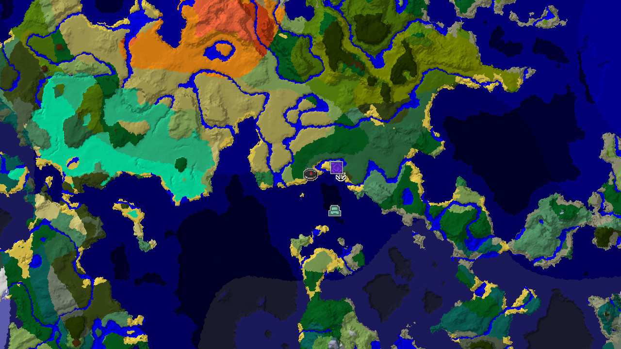 Ocean Monument and Jungle Biomes Near Spawn
