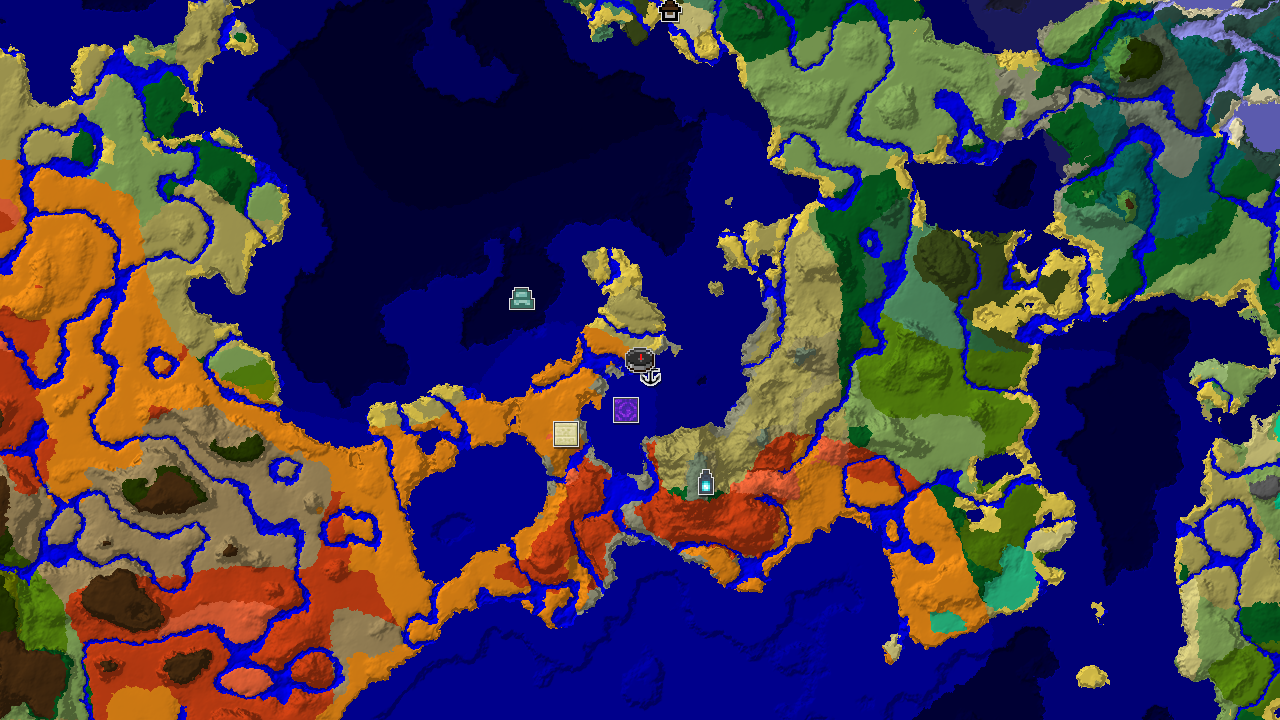 Ancient City Near Spawn, Badlands and Desert Biomes